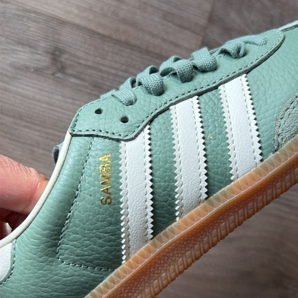Adidas Samba OG W Sneakers in Sage Green & White - Picture 8 of 8